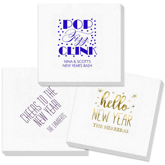Design Your Own New Year's Eve Deville Napkins